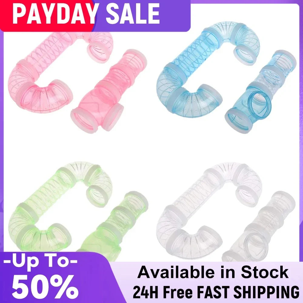 8pcs Hamster Tunnel Assembly Pipe Set - MyPetDollar.com