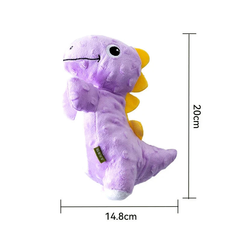 Durable Dinosaur Series Pet Squeaky Plush Toy