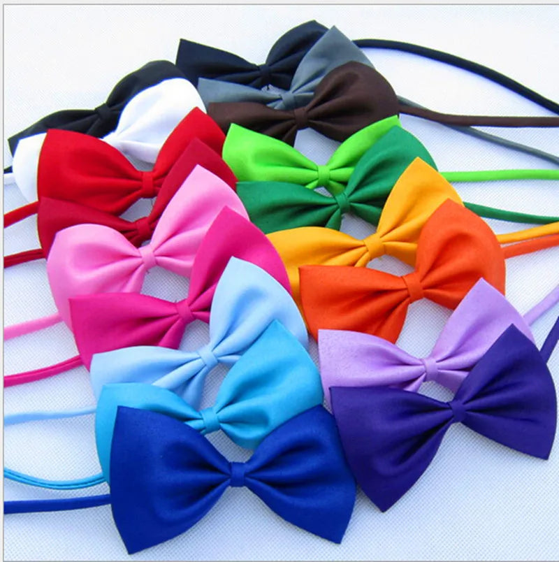 50pcs Solid Small Dog Cat Bow Tie Neckties - MyPetDollar.com