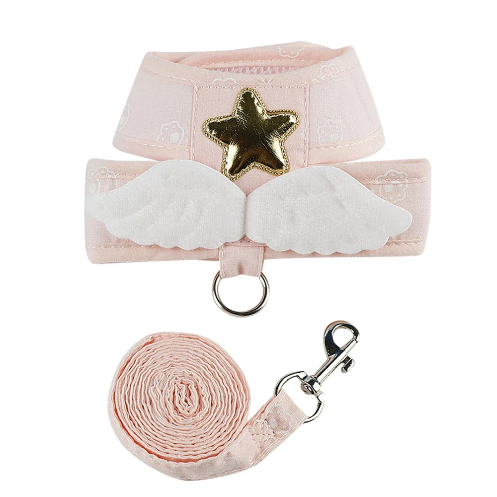 Angel Wing Cat Harness and Leash Set, Cute - MyPetDollar.com