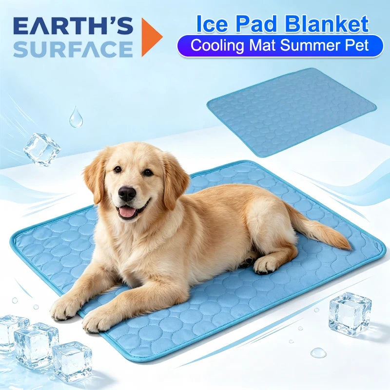 Dog Cooling Mat Summer Pet Cold Bed Extra - MyPetDollar.com