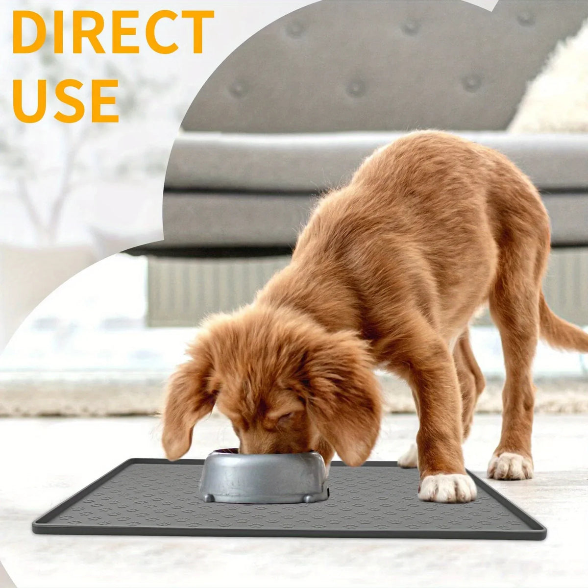 Silicone Paw Print Dog Feeding Mat, - MyPetDollar.com