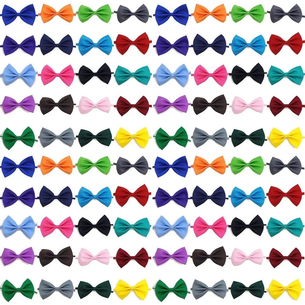 Dog Bows Mix Colors Pet Grooming Accessories Rabbit Cat