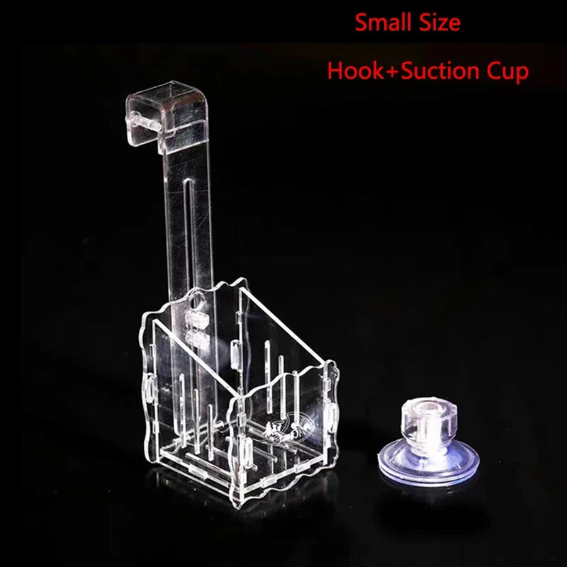 Hanging Fish Tank Crystal Acrylic Pot Polka Aquarium – 9 Colors