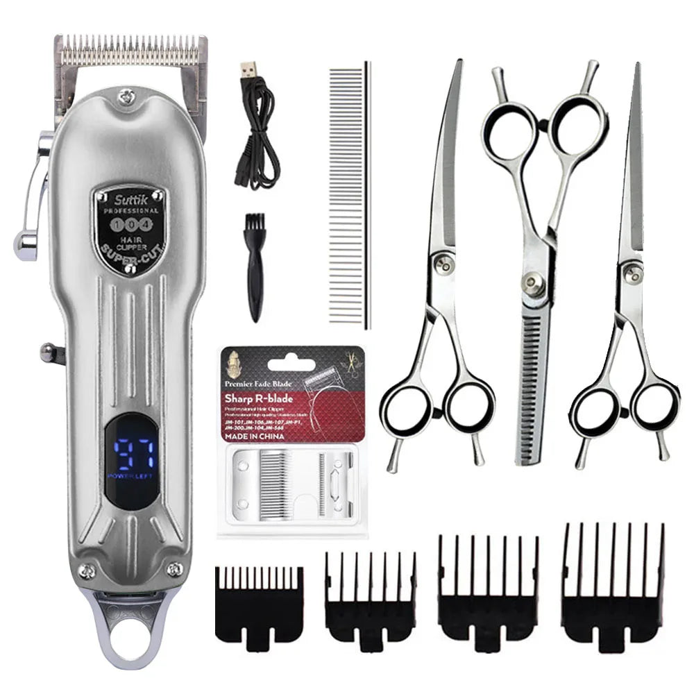 Professional Dog Hair Clipper All Metal Rechargeable Pet – Dog Supplies