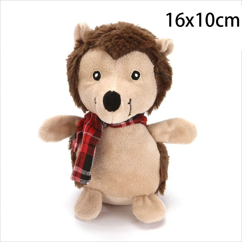 Dog Chewing Plaything Xmas Pet Plush Noise Santa Elk Gingerbread Man