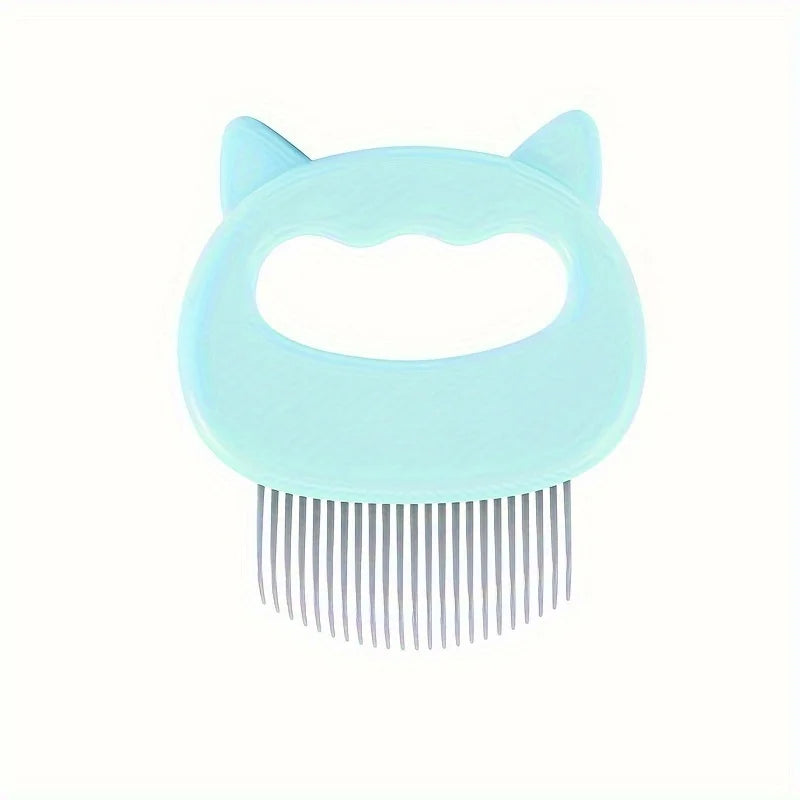 Pet Hair Removal Massaging Shell Grooming Comb Soft Deshedding Brush