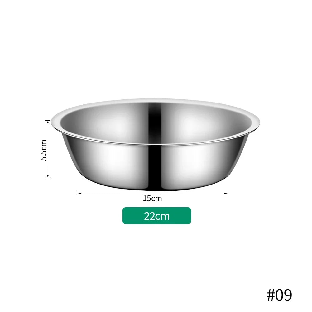 Large Capacity Dog Dish Stainless Steel Pet Feeding, Durable