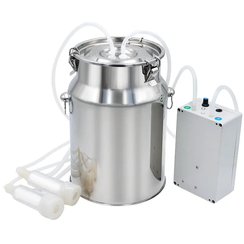 10l Cow Goat Milking Ma Electric Pulsating Machine, Stainless Steel