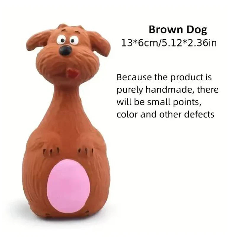 Dog Toys Sound Squeaky Elephant Cow Animal Chew Pet Rubber, Interactive