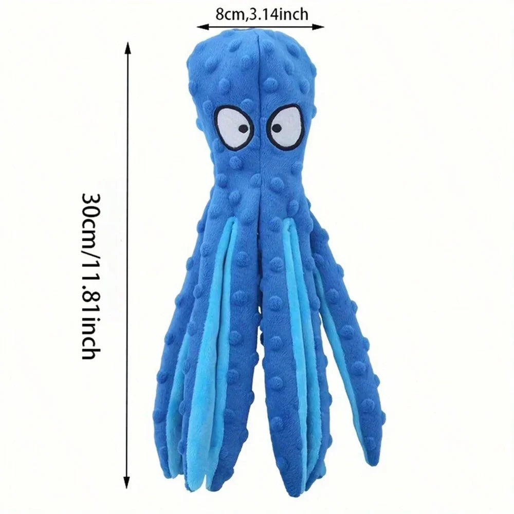 Dog Squeaky Toys Octopus - No Stuffing - MyPetDollar.com