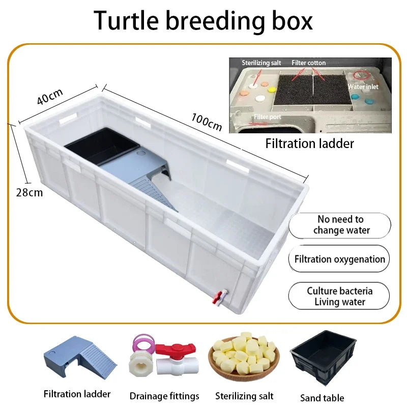 Household Terrariums Large Turtle Breeding Box for Reptiles