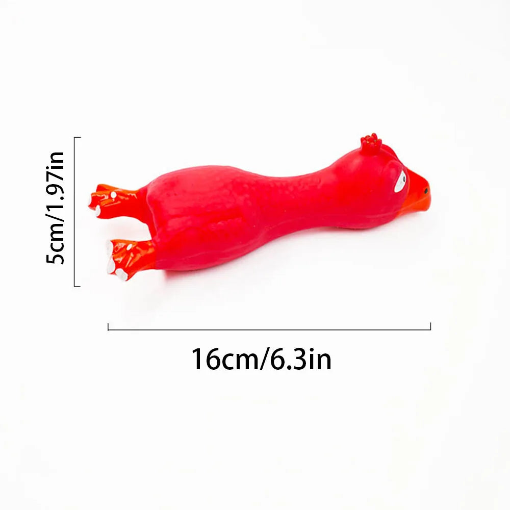Pet Squeaky Chicken Plaything