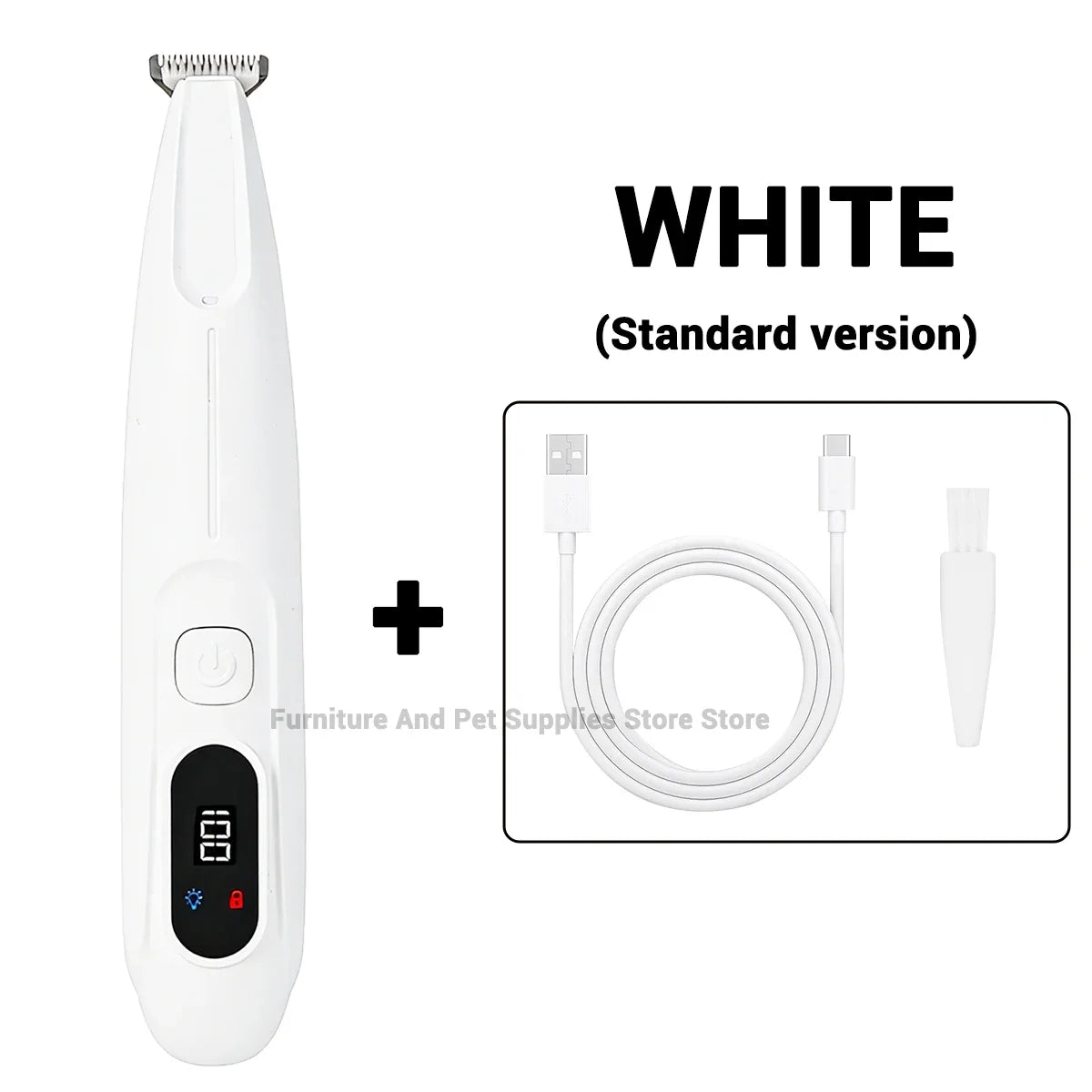 Dog Electric Beauty Trimmer Waterproof Foot Hair LED – 4 Colors