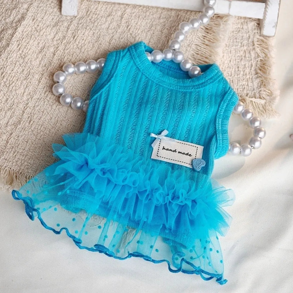 Cute Sleeveless Pet Dog Dress Thin & Soft - MyPetDollar.com