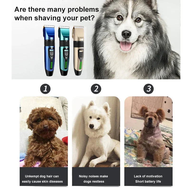 Professional Pet Hair Clipper Rechargeable - MyPetDollar.com