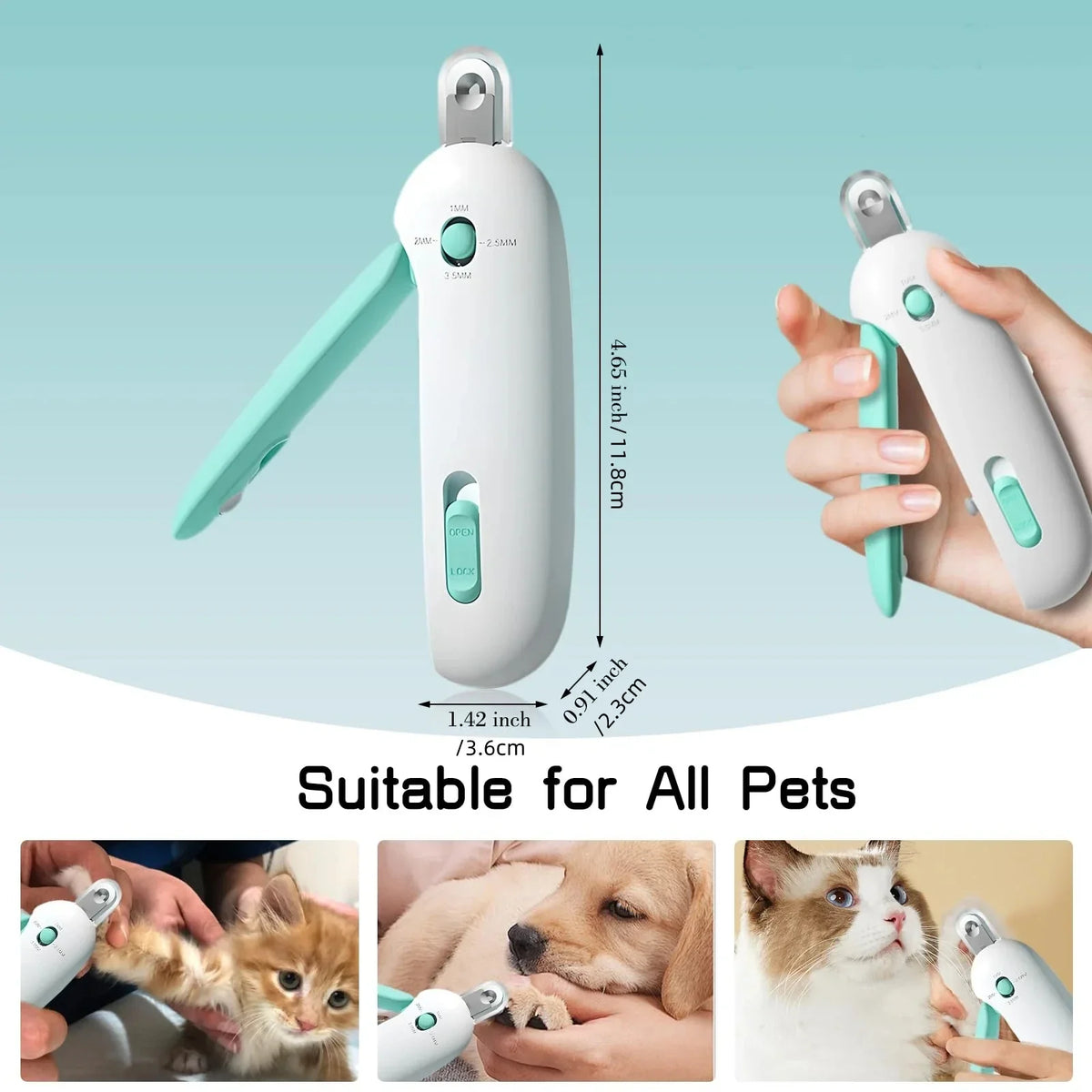 Cat Dog Nail Clippers with Adjustable Hole - MyPetDollar.com