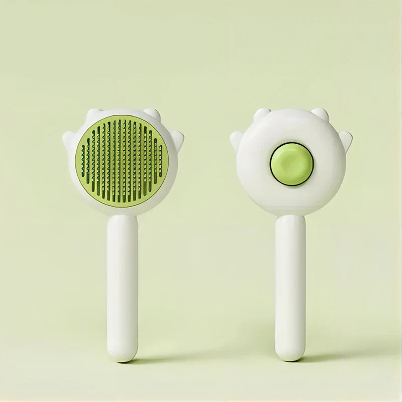 Pet Comb One-key Hair Removal Cleaning Grooming Brush