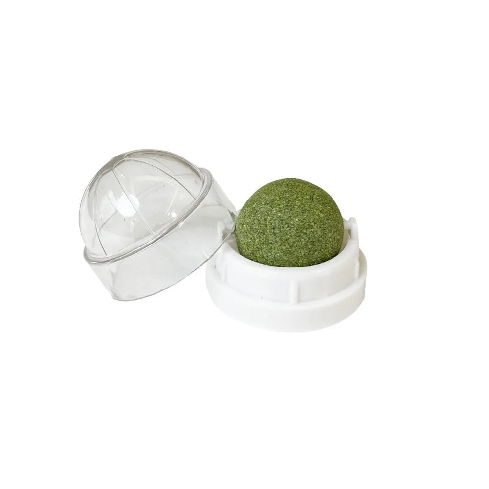 Catnip Cat Wall Sticky Ball Plaything Natural Grass Snack Improve