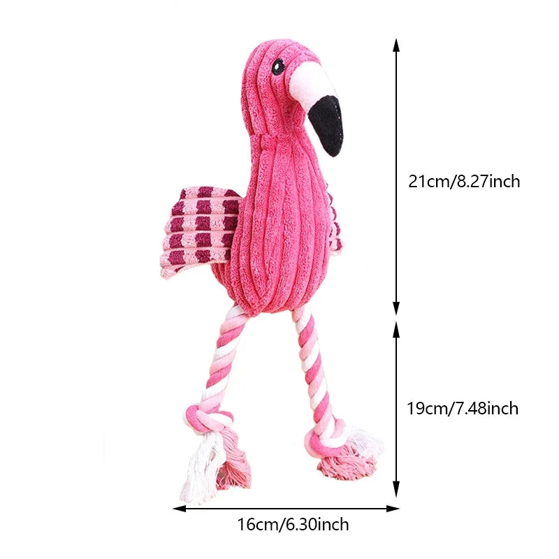 Plush Animal Shape Squeaky Toys – 2 Colors