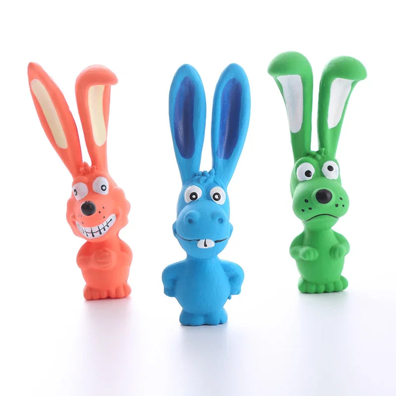 Dog Latex Chew Toy Naughty Rabbit Squeaky - MyPetDollar.com