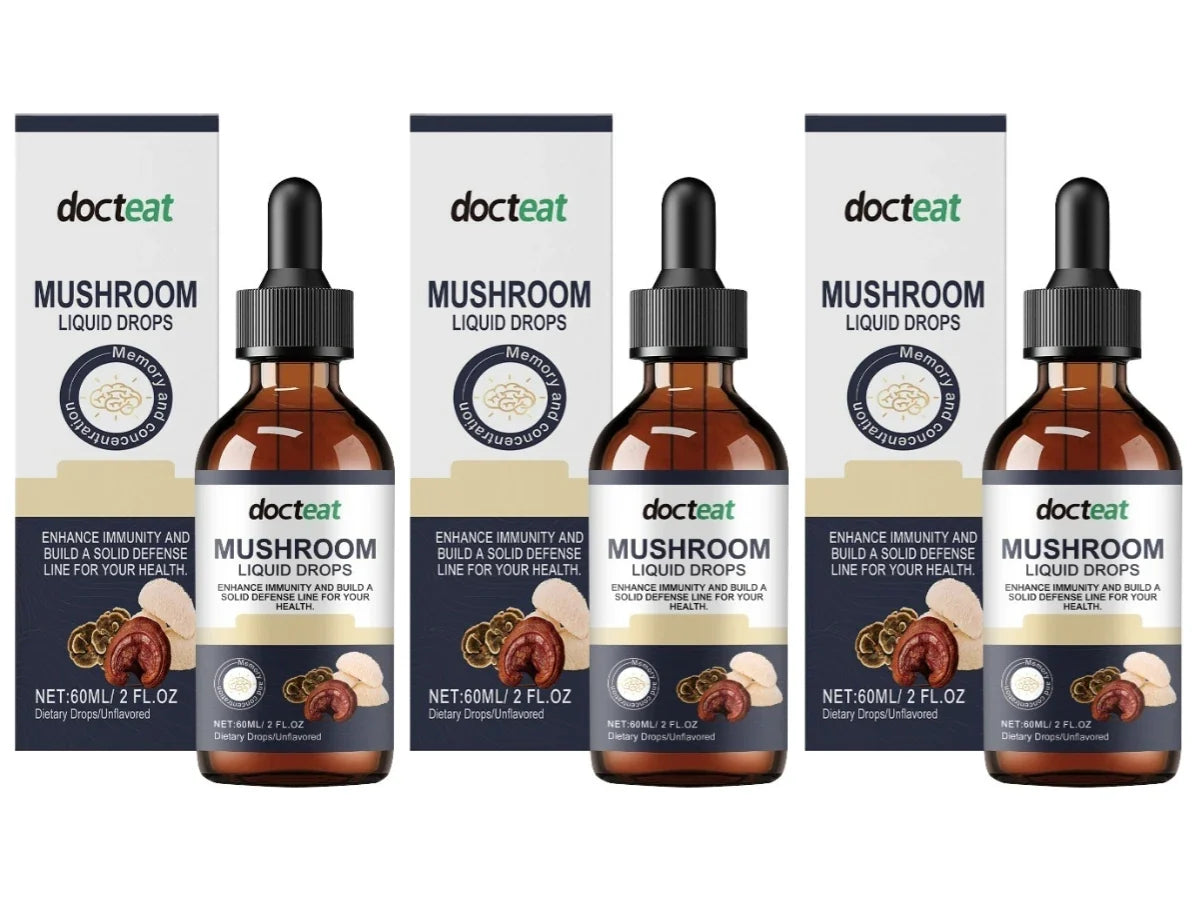 1000 Mg Mushroom Liquid Drops 60ml with Lions Mane Reishi – Farm Accessories