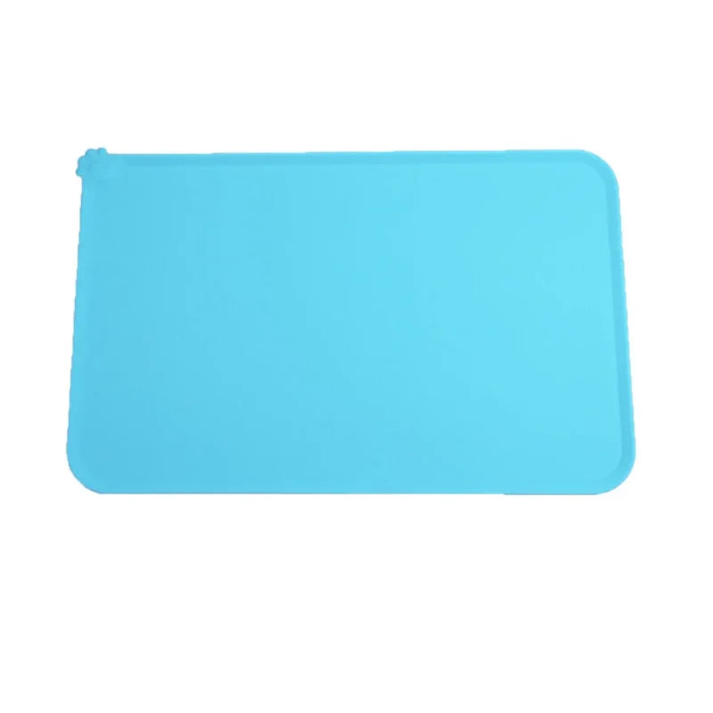 Waterproof Pet Mat Dog & Cat Solid Color Silicone Food Pad – 5 Colors