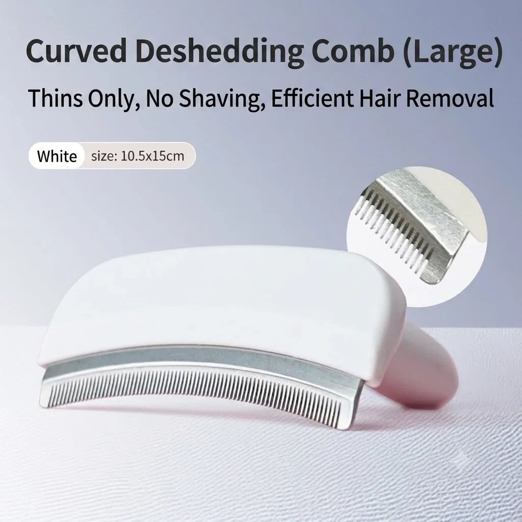 Yy30 Pet Deshedding Brush with Safe Rounded Teeth Non Slip
