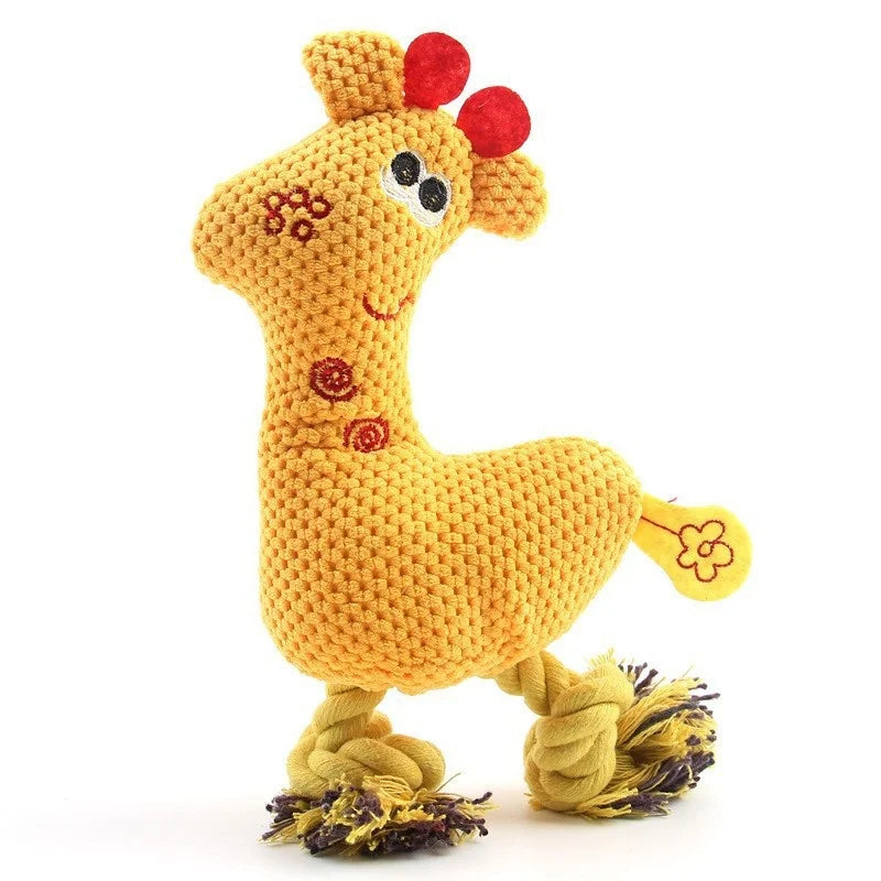 For Dogs Puppy Squeaker Squeaky Plush Bone – 16 Colors