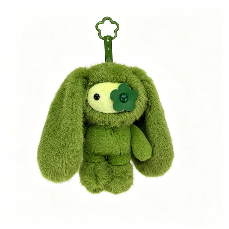 30cm Juju Rabbit Plush Keychain Flower Eye Bunny Stuffed Doll for Small Pets