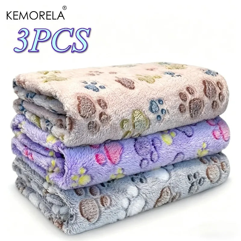 3pcs KEMORELA Ultra Soft Fleece Dog Blankets - MyPetDollar.com