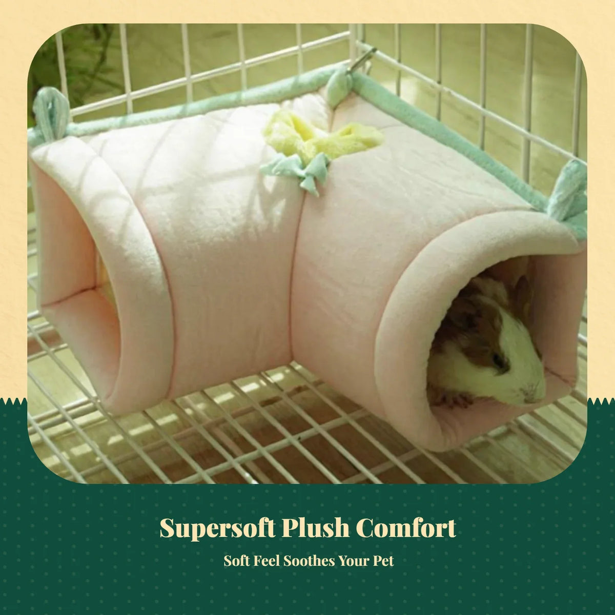 Hanging Tunnel Bed, Plush Retreat for Small - MyPetDollar.com