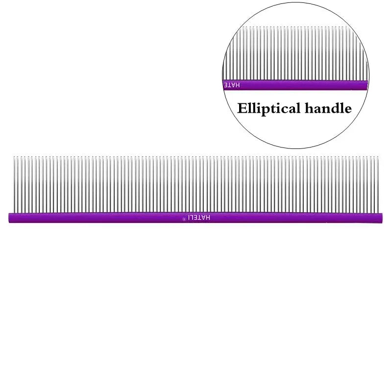 0.1cm Dense Toothed Pet Comb Light Aluminum - MyPetDollar.com