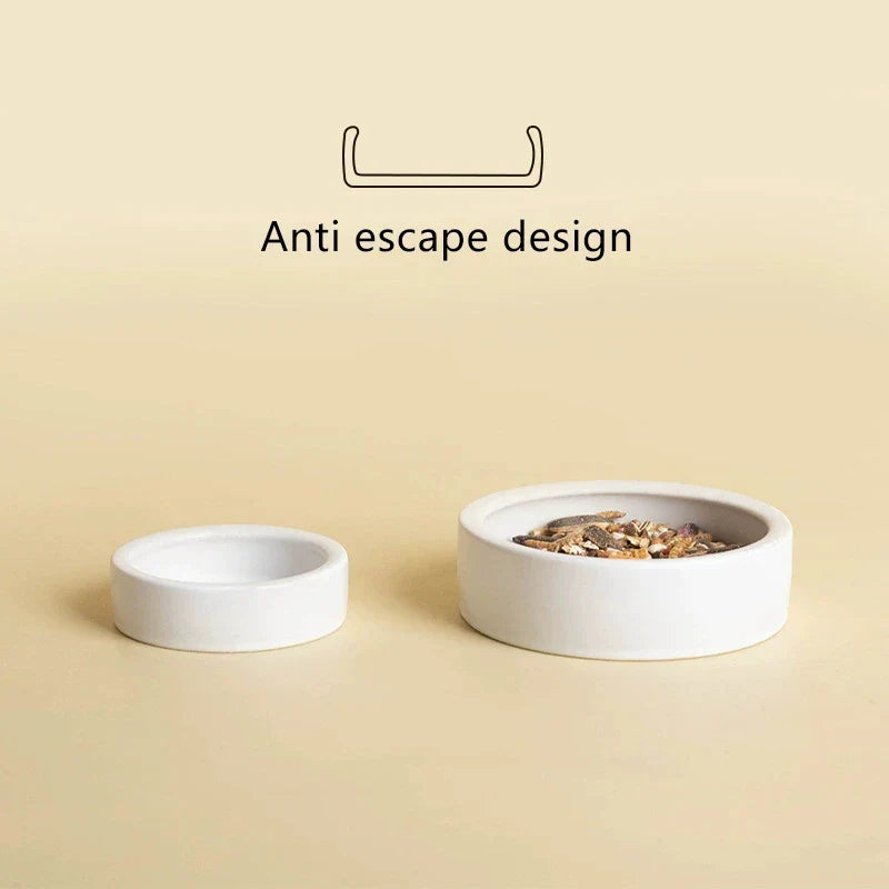 Reptile Food Ceramic Bowl Anti-Escape - MyPetDollar.com