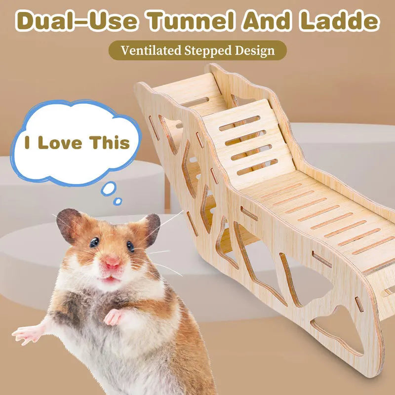 Hamster Tunnel Hideout Climbing Ladder for - MyPetDollar.com