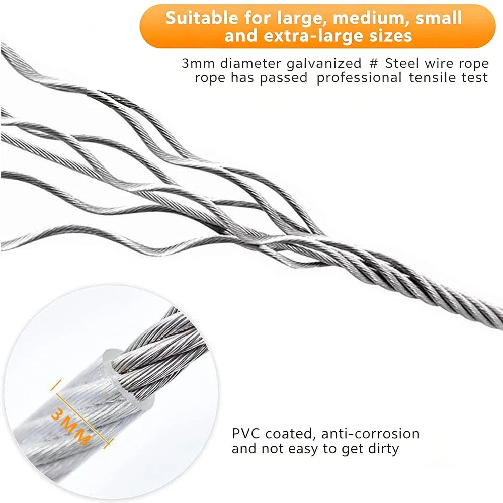 2/5/10M Stainless Double Steel Heavy-Duty - MyPetDollar.com