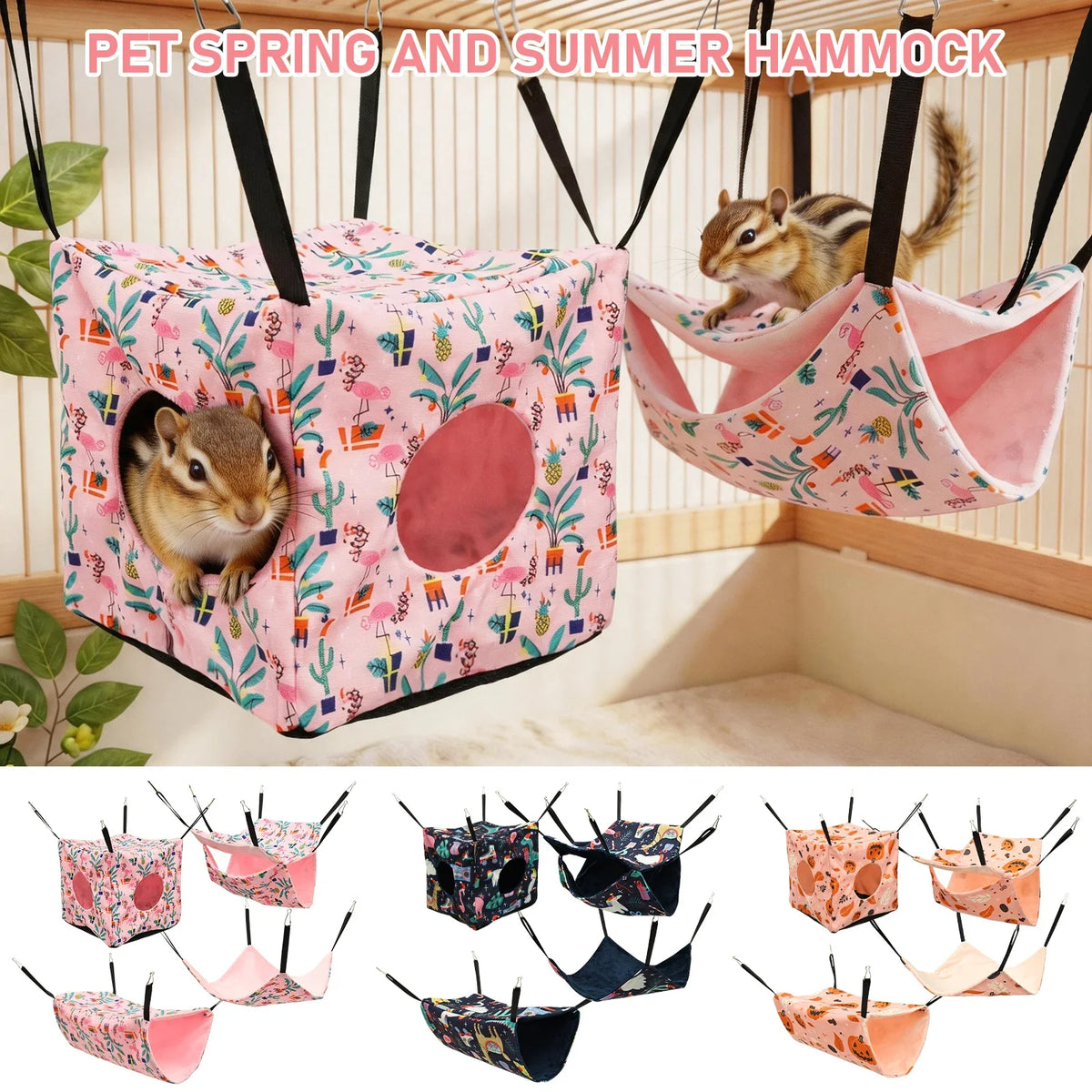 4Pcs Hamster Hammock Soft Cozy Rodent - MyPetDollar.com