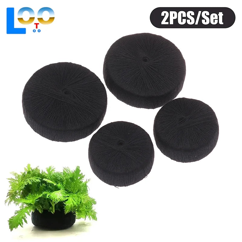 2Pcs Black Fish Tank Water Grass Planting - MyPetDollar.com