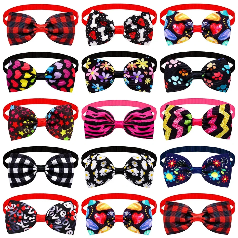 50 Bluk Dog Bow Tie Small Cat Bowties Neckties