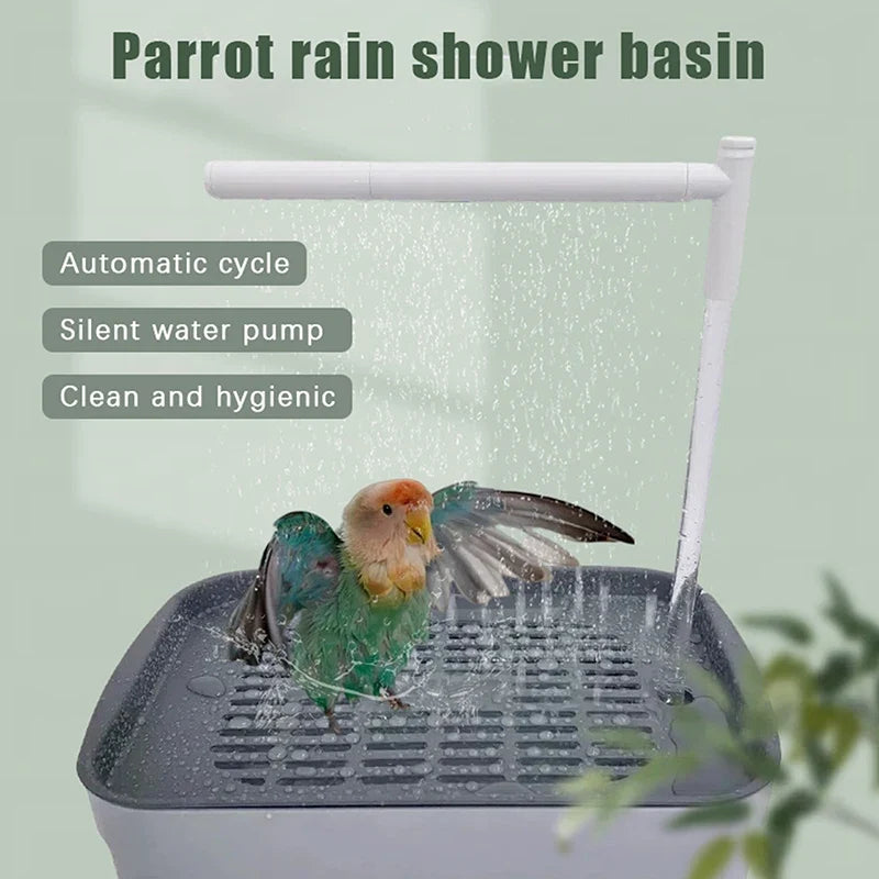 New Automatic Parrot Bird Bath Tub USB - MyPetDollar.com