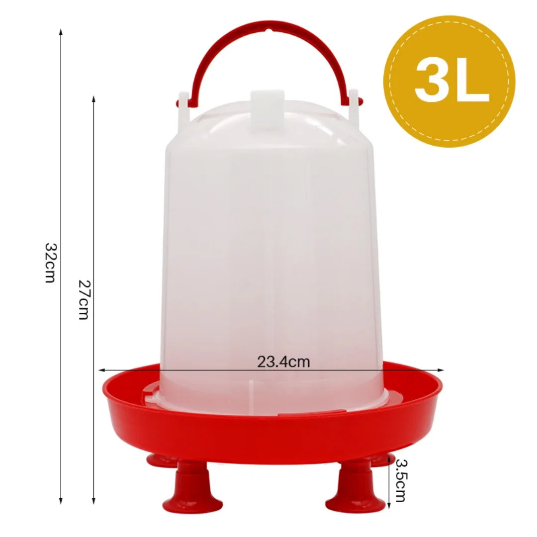 3l Automatic Chicken Water Bucket Capacity Plastic Poultry