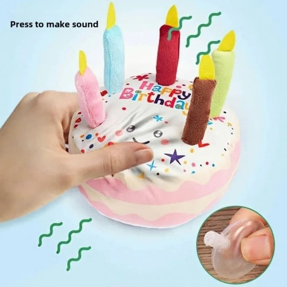 New Birthday Cake Dog Toys Interactive Bite - MyPetDollar.com