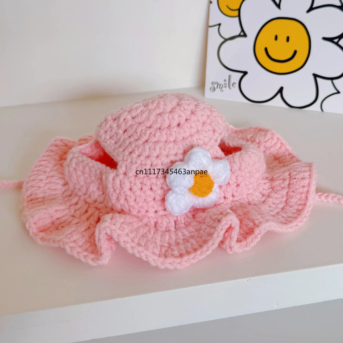 Flower Sprout Pet Hat, Knitted Pet Headwear - MyPetDollar.com
