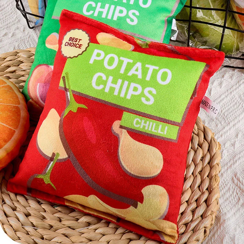 Funny Dog Toys Crisps Plush Filled Pets - MyPetDollar.com