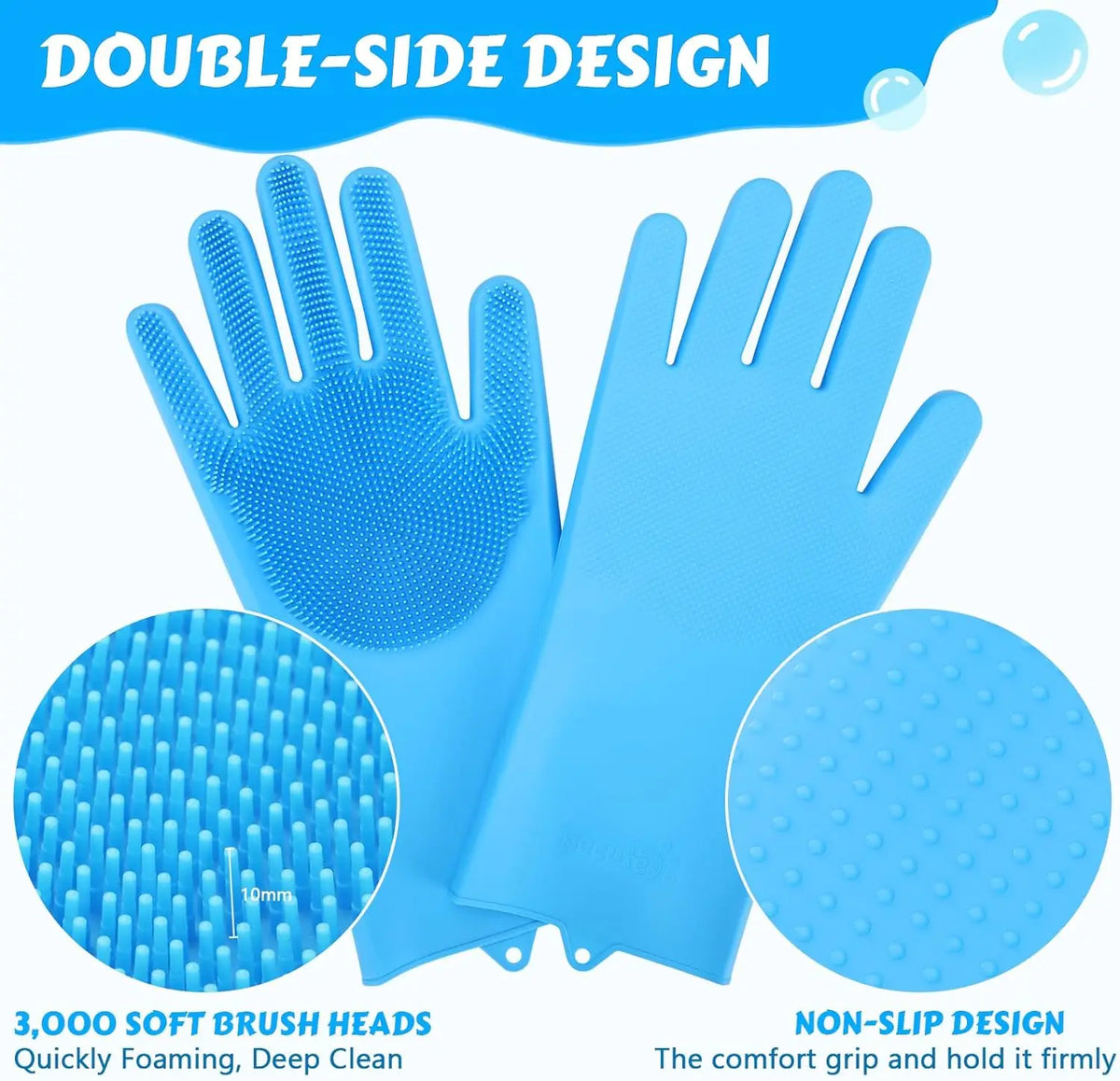 Pet Grooming Gloves Dog Cat Bathing Cleaning - MyPetDollar.com