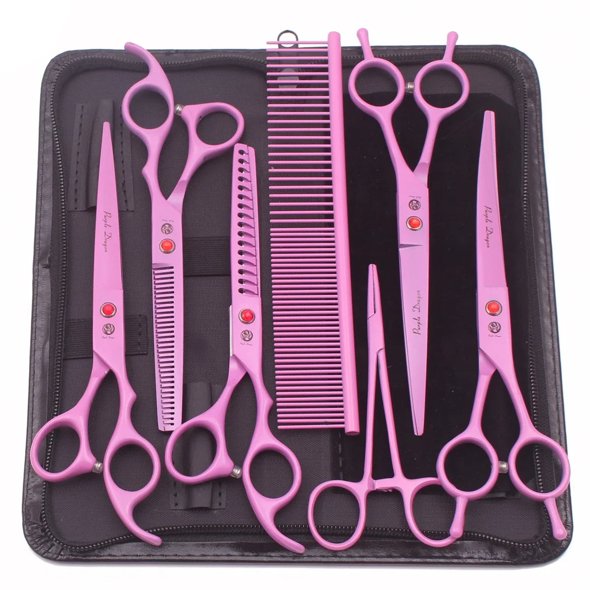 Purple Dragon Dog Grooming Scissors Kit 7" - MyPetDollar.com