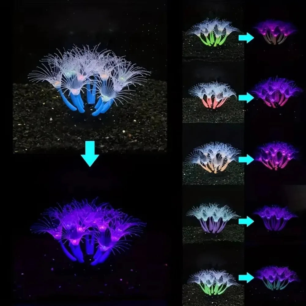 New Simulation Silicone Coral Fish Tank - MyPetDollar.com