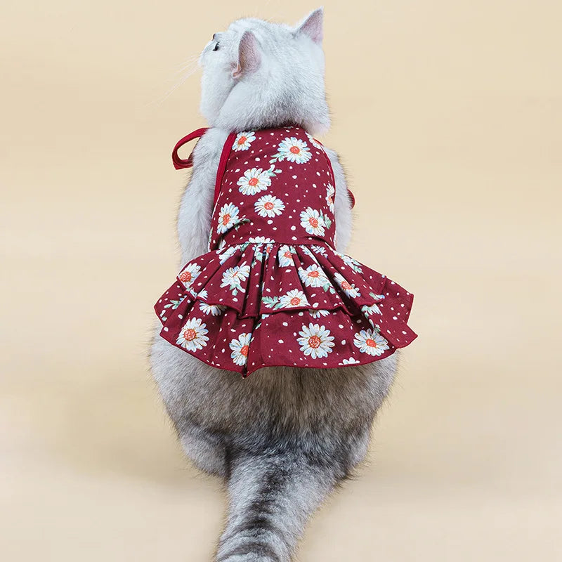 Cute Fashion Summer Pet Clothes, Floral - MyPetDollar.com
