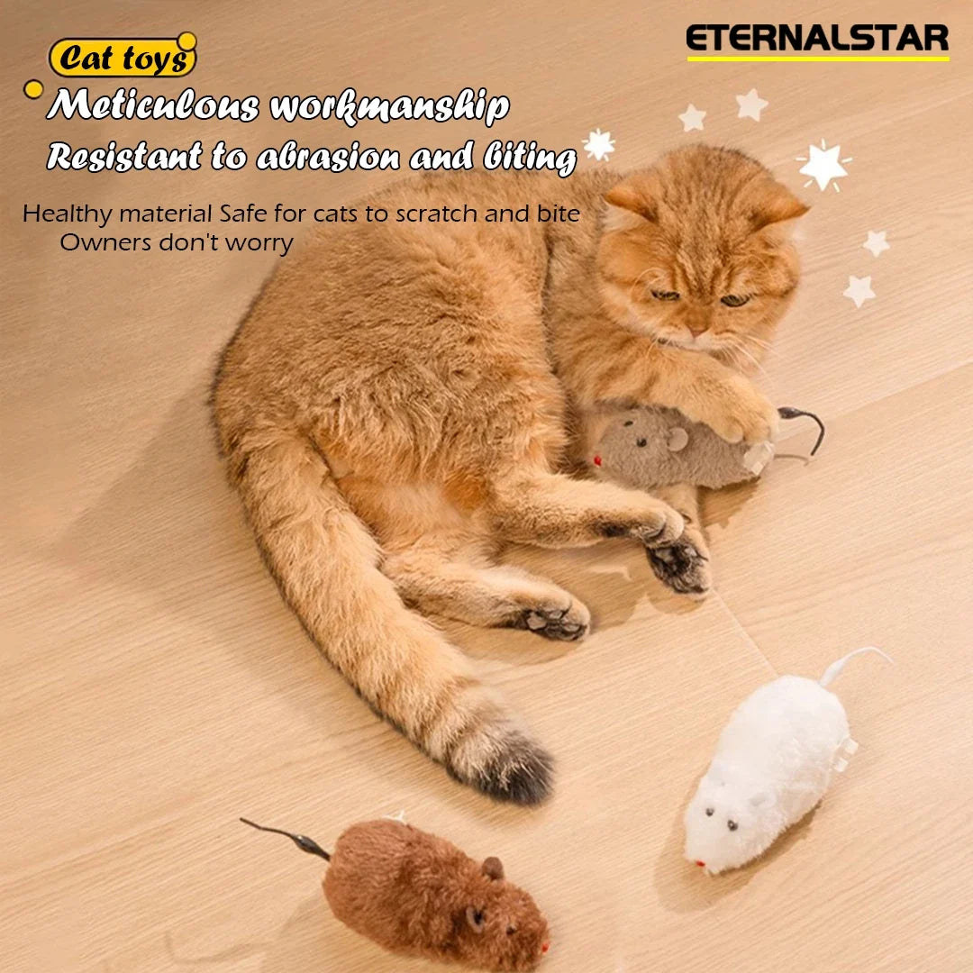 Cat Toys Clockwork Simulation Mouse No - MyPetDollar.com