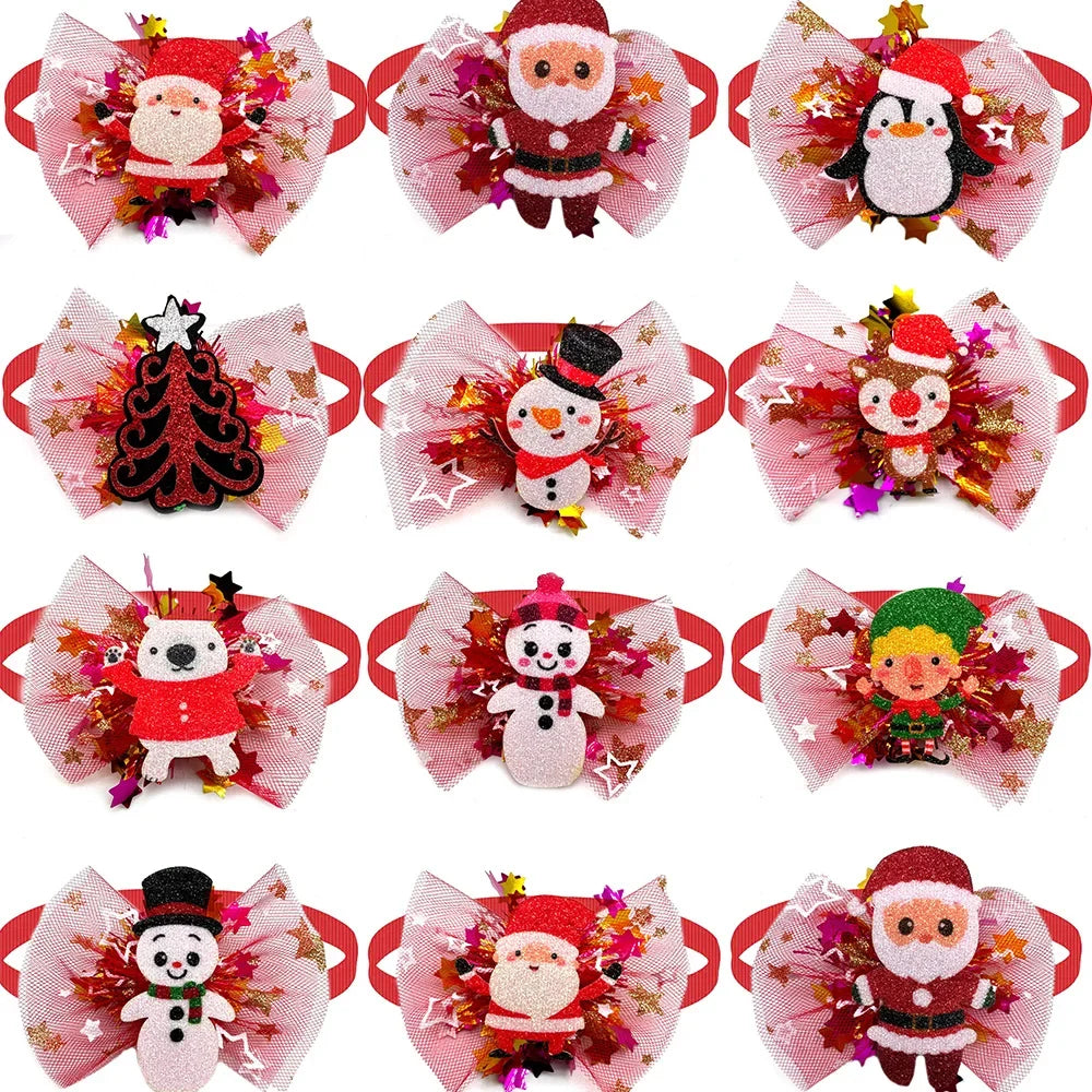 50/100pcs Christmas Pet Dog Bow Ties Dog - MyPetDollar.com